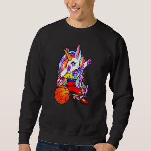 Dabbing Unicorn Venezuela Basketball Fläkt Jersey  Lång Ärmad Tröja
