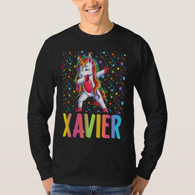 Dabbing Unicorn Xavier T Shirt (Framsida)