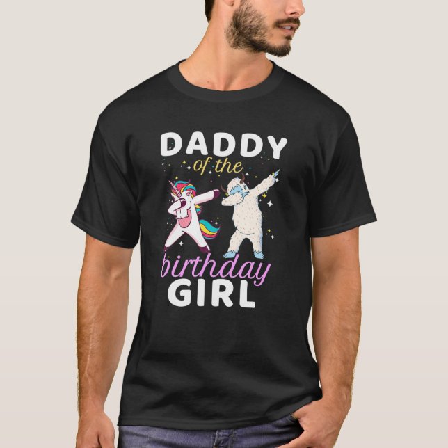 Dabbing Unicorn Yeti Bd T Shirt (Framsida)