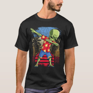 Dabbing-utomlending Hawaiianskt Roligt UFO Hawaii T Shirt