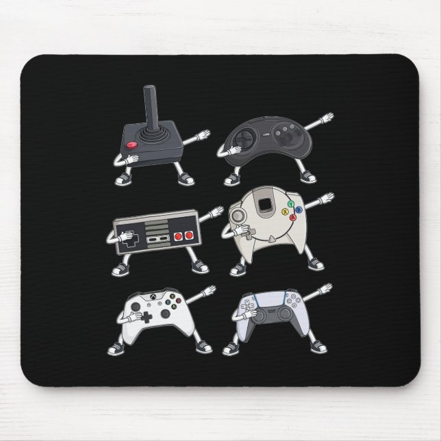 Dabbing Video Gamer Controller Roligt Boys Kids Ga Musmatta (Framsidan)