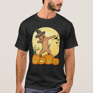 Dabbing Vizsla Dab Dance Rolig hund Halloween Gift T Shirt