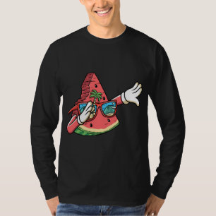 Dabbing Watermelon Kawaii Dab Summer Fruit Melon L T Shirt