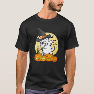 Dabbing Westie Dab Dance Rolig hund Halloween Gift T Shirt