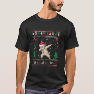 Dabbing Westie Hund Santa Hat Boys Girls Kids Chri T Shirt