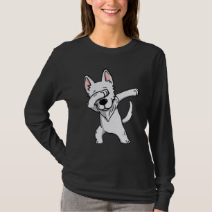 Dabbing White German Shepherd Hund Dab Dance T Shirt