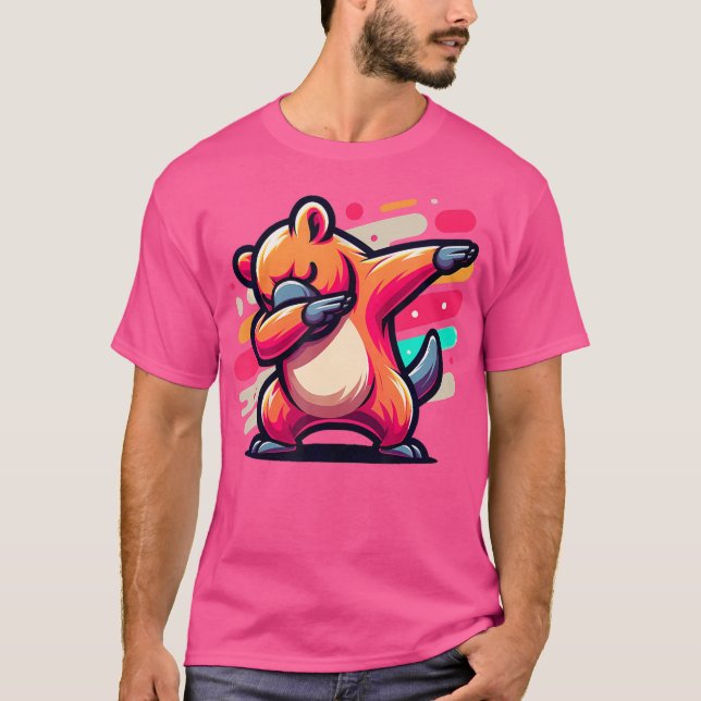 Dabbing Wombat T Shirt (Framsida)