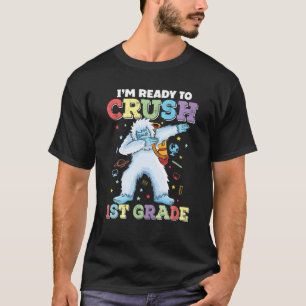 Dabbing Yeti Crushing 1st Klass, första dagen på b T Shirt