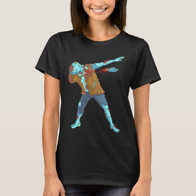 Dabbing Zombie  Halloween Boys Kids Dab Cute Zombi T Shirt (Framsida)