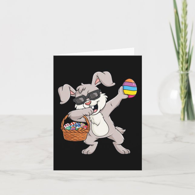 Dabbit Rabbit Påsk Day Eggs Roligt Småbarn Boys Gi Kort (Framsida)