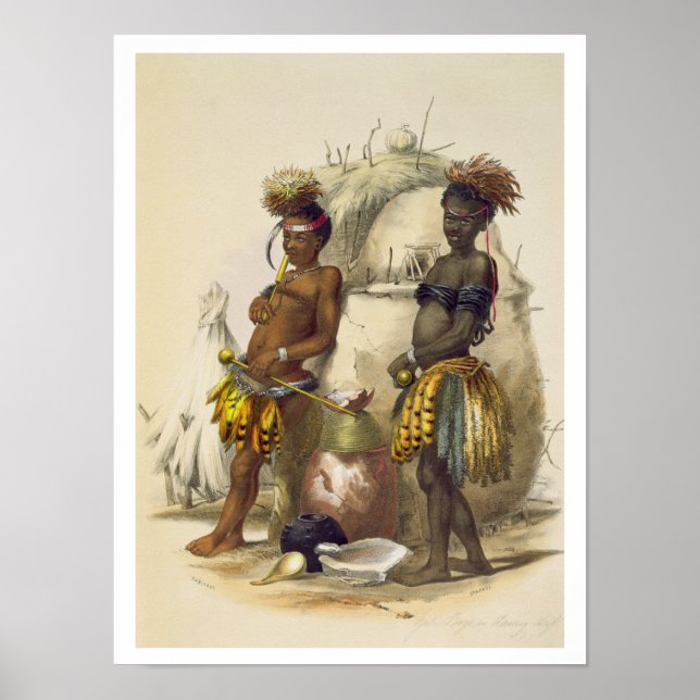 Dabiyaki och Upapazi, Zulu Boys i Dancing Dress. Poster (Framsidan)