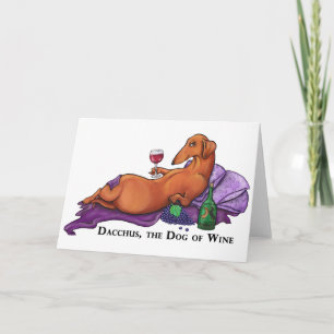 Dacchus hund av vin kort