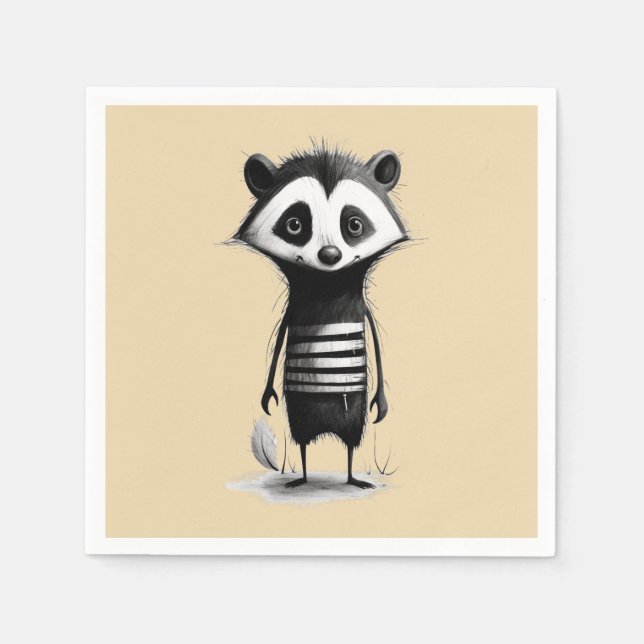 Dachs badger pappersservett (Framsidan)