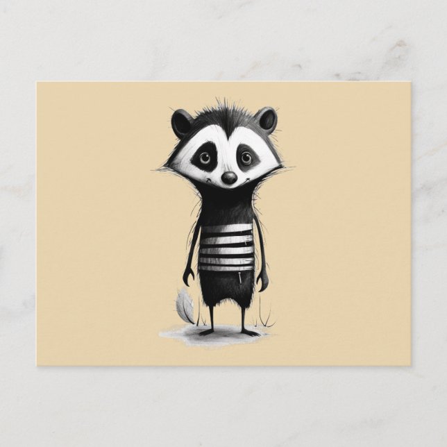 Dachs badger vykort (Framsida)