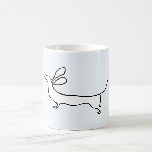 Dachs en-fodrar illustrationmuggen kaffemugg (Center)