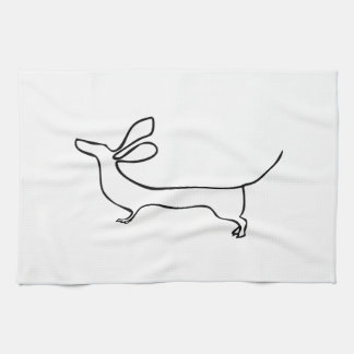 Dachs illustrationhandduk kökshandduk