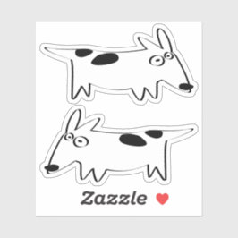 DachsBullTerrier Klistermärken