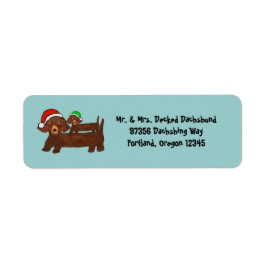 Dachshing hela vägen returadress etikett