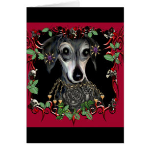 Dachshound Weiner hund Hälsningskort