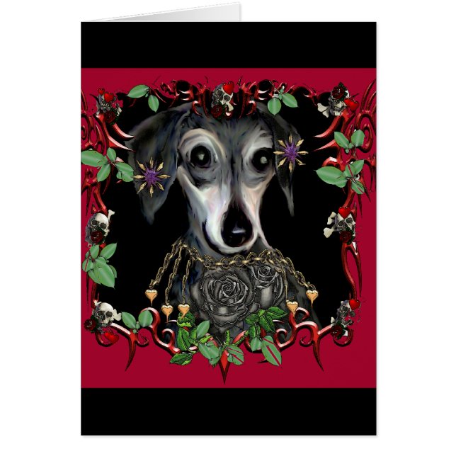 Dachshound Weiner hund Hälsningskort (Framsidan)