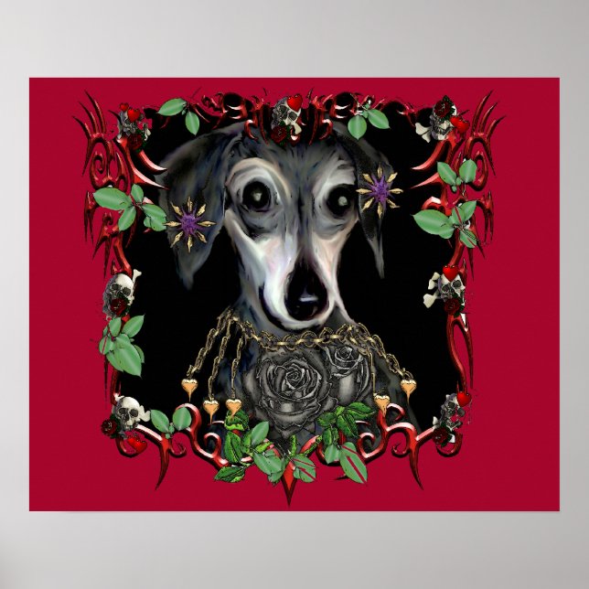 Dachshound Weiner Hund Poster (Framsidan)