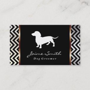 Dachshund 3 Hund Groomer Visitkort