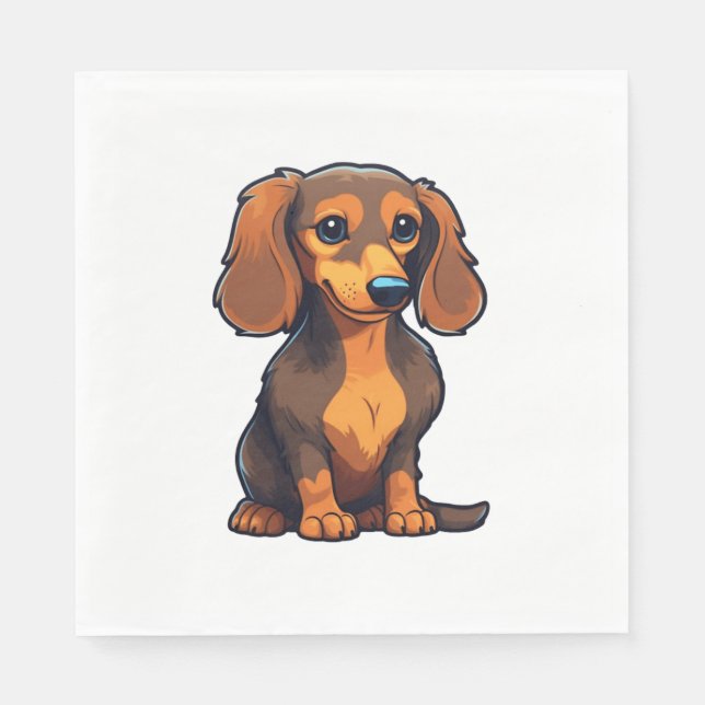 Dachshund 3 pappersservett (Framsidan)