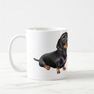 Dachshund (A) - Black and Tan Kaffemugg
