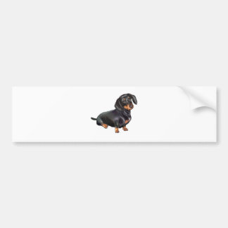 Dachshund (A) - Svart och Tan Bildekal