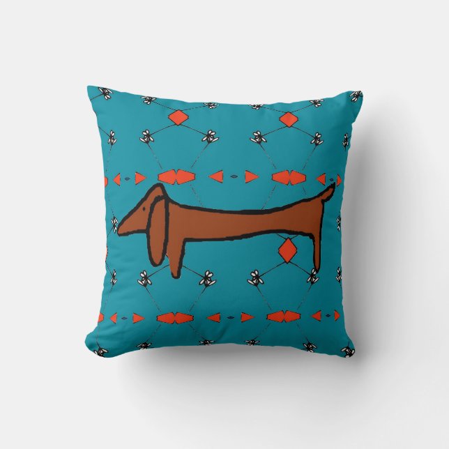 Dachshund Abstrakt Kudde (Framsida)