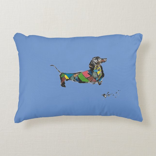 Dachshund accent Pillow Prydnadskudde (Framsidan)