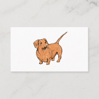 Dachshund-Affärskort Visitkort
