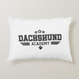 DACHSHUND AKADEMI STJÄRNOR BK/WH PRYDNADSKUDDE