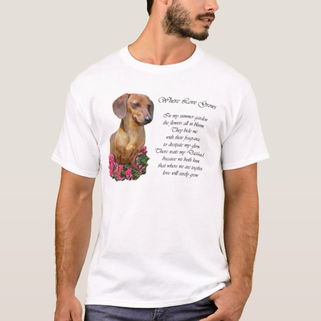 Dachshund Älskare Gifts T-shirt (Framsida)