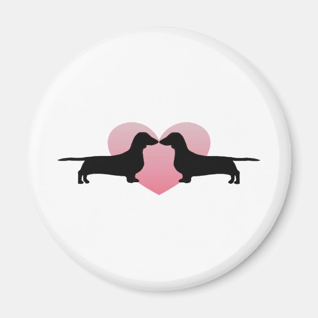 Dachshund Älskare Magnet (Framsidan)