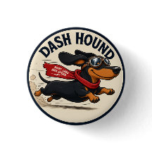 Dachshund-älskare-plåster. Söt hundplakett/ badge 