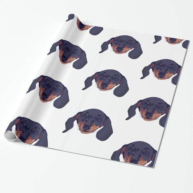 Dachshund älskare presentpapper (Utrullad)