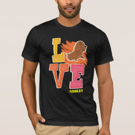 Dachshund älskare söt färg t shirt