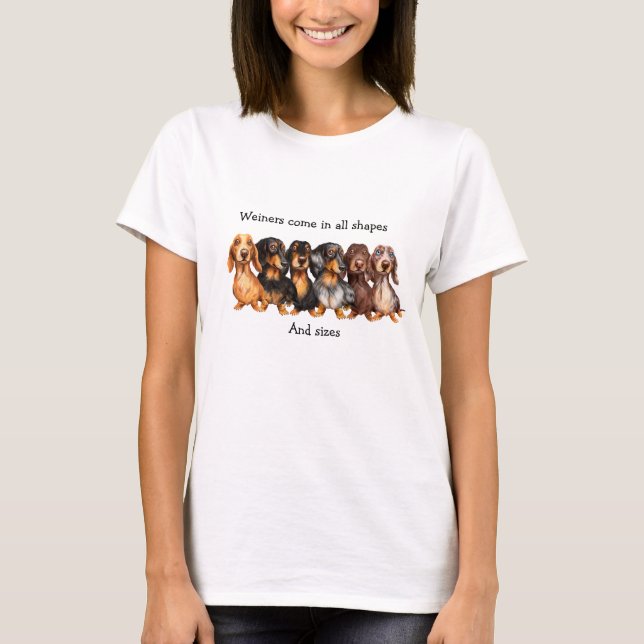 Dachshund Älskare Tee-Shirt T Shirt (Framsida)