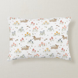 Dachshund Älskare Weiner Hund Sause Hund Wildblomm Prydnadskudde