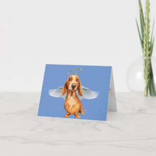 Dachshund Ängel Förlust av Husdjur Kort