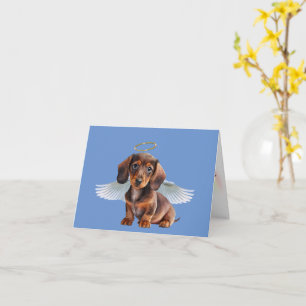 Dachshund Ängel Förlust av Husdjur Kort