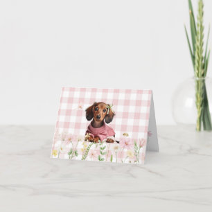 Dachshund Anpassad Vid Alla Tillfällen Kort