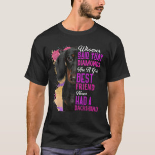 Dachshund Är En Flickas Bästa Vän Hund Mamma Mor T Shirt