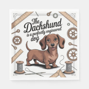 Dachshund är en perfekt konstruerad Hund Pappersservett