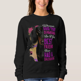 Dachshund är flickornas bästa vän Hund Mamma Morsa T Shirt