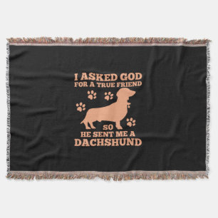 Dachshund är min sanna vän filt