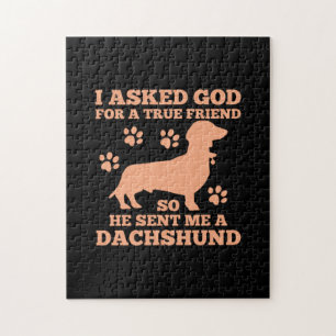 Dachshund är min sanna vän pussel