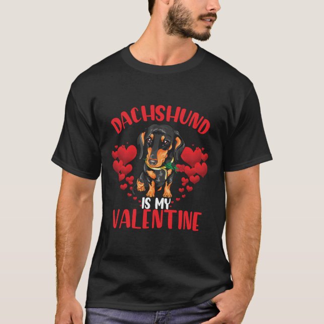 Dachshund är min Valentine Tee (Framsida)
