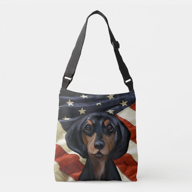 DACHSHUND AXELVÄSKA (Framsida)